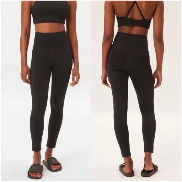 Girlfriend Collective Black Compressive High-Rise Leggings - Picture 1 of 9